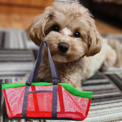 Sac de transport chien-DoggieBag™ : Rouge et Vert