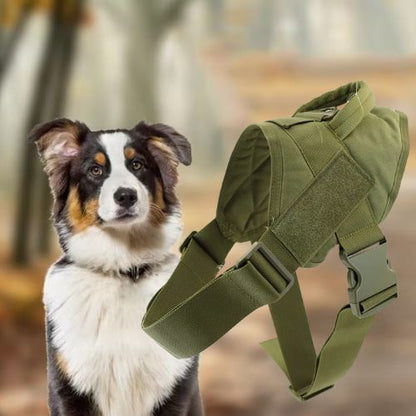 Harnais anti traction chien-CombatHarn™ : En couleur Vert militaire pour grand chien
